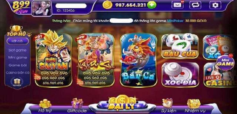 Cổng game chuẩn bị kho game đồ sộ