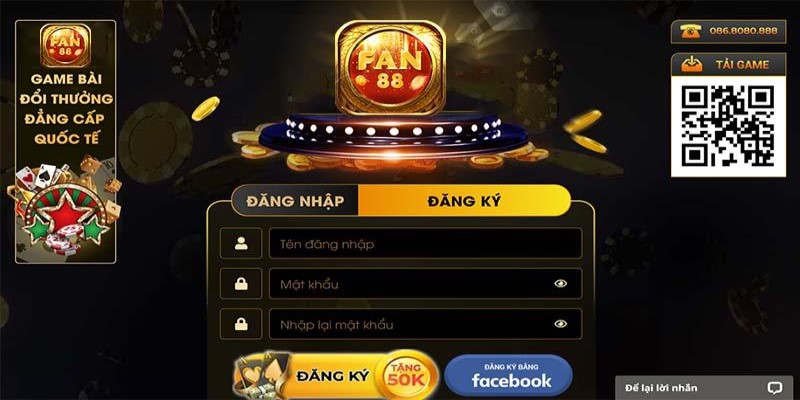 Đăng ký tài khoản cổng game bài Fan88