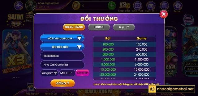 Hướng dẫn cách rút tiền tại Max Club