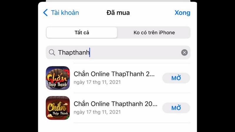 Tìm kiếm thapthanh trên điện thoại di động