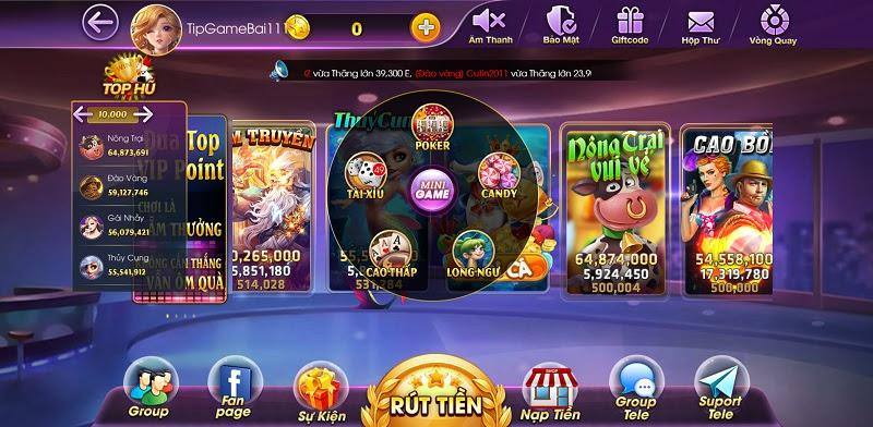 Khám phá kho game khủng của Long Hổ