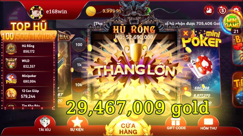 Đa dạng về tựa game cho anh em lựa chọn