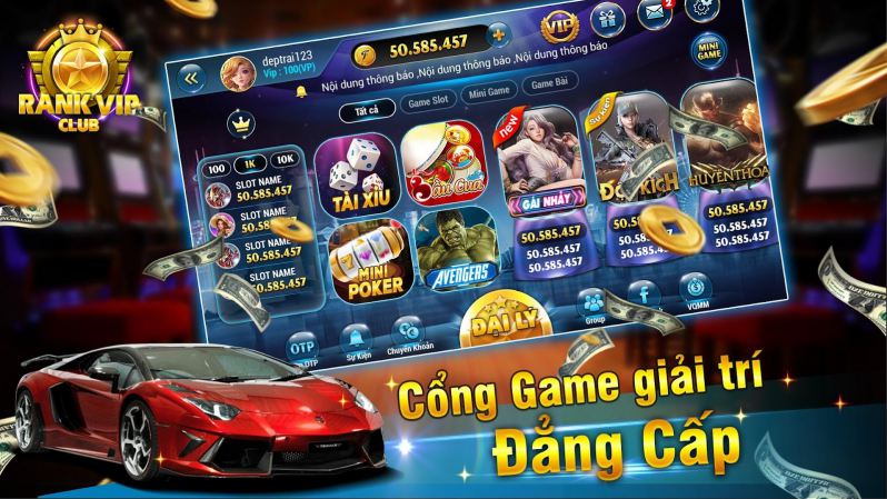 Cổng game giải trí đẳng cấp