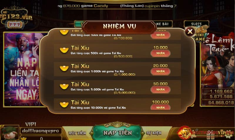 Nhiều thể loại slot game cực hấp dẫn tại fc123 