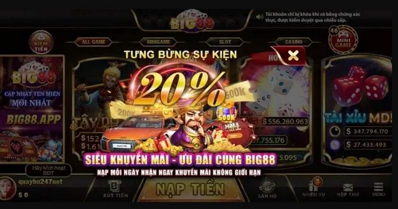 Chương trình nhận giftcode Big88 Club hoàn toàn miễn phí