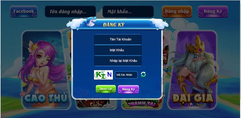 Đăng ký tài khoản game