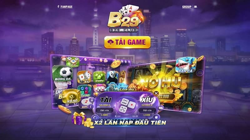 Một vài ưu điểm nổi bật của cổng game B29