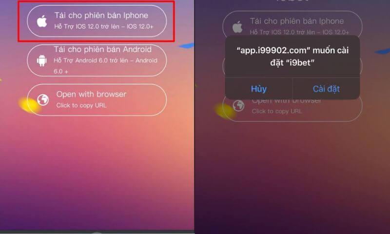Tải ứng dụng cổng game I9bet về IOS