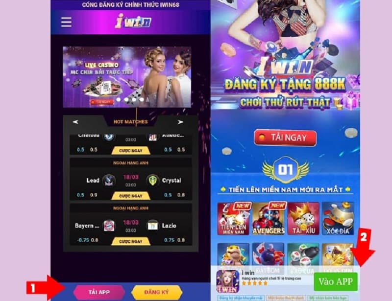 Các bước tải Iwin68 club cho Android